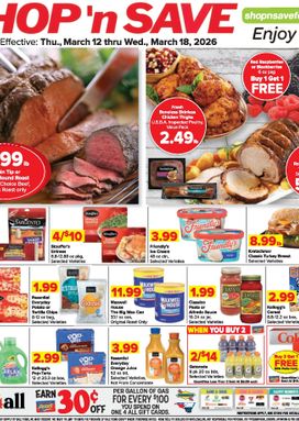 Shop & Save Market weekly ad from Thursday 03/12