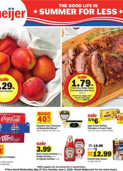Meijer weekly ad from Wednesday 05/27