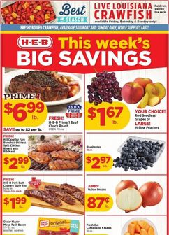 H-E-B weekly ad from Wednesday 05/27
