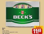 Beck's Pils 20x0,5l im Angebot