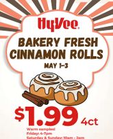 Hy Vee - 3-Day Cinnamon Roll Sale