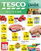 Tesco leták platný od stredy 15.04.