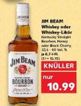 JIM BEAM Whiskey oder Whiskey-Likör 0,7 l