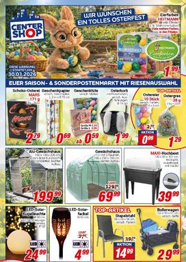 Centershop-Prospekt von Montag 30.03.