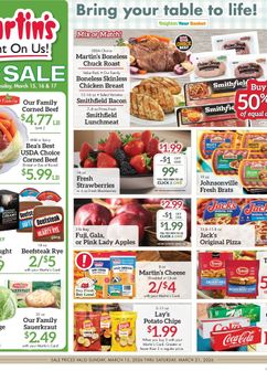 Martin's Super Markets weekly ad from Sunday 03/15