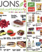 Jons weekly ad from Wednesday 04/29