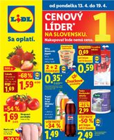 Lidl leták platný od pondelka 13.04.