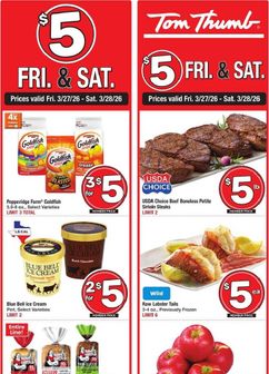 Tom Thumb weekly ad from Wednesday 03/25