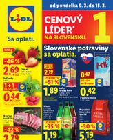 Lidl leták platný od pondelka 09.03.