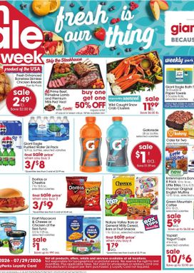 Giant Eagle weekly ad from Thursday 07/23