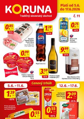 Koruna leták platný od piatku 05.06.