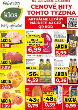 Klas leták platný od pondelka 08.06.