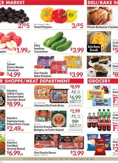 Martin's Super Markets weekly ad from Sunday 03/22