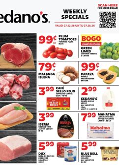 Sedano's weekly ad from Wednesday 07/22