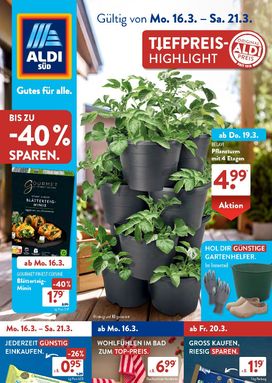 Aldi Süd Německo leták od pondělí 16.03.
