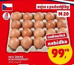 Vejce čerstvá z podestýlky M 20 ks