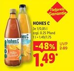 Hohes C im Angebot