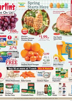 Martin's Super Markets weekly ad from Sunday 03/22