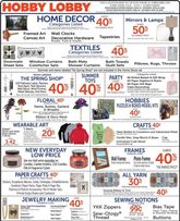 Hobby Lobby weekly ad from Sunday 04/12