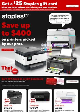 Staples flyer from Friday 03-20