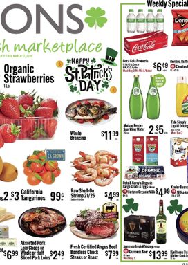 Jons weekly ad from Wednesday 03/11