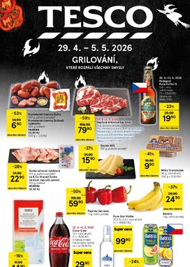 Tesco leták od středy 29.04.
