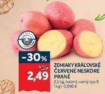 ZEMIAKY KRÁĽOVSKÉ ČERVENÉ NESKORÉ PRANÉ 2,5 kg