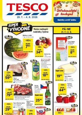 Tesco leták od středy 29.07.