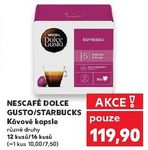 Nescafé Dolce Gusto / Starbucks kávové kapsle 12/16 ks