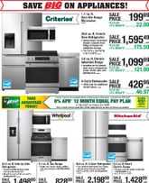 Menards - Appliance Event