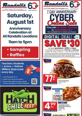Randalls weekly ad from Wednesday 07/29