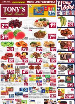 Tony's Fresh Market weekly ad from Wednesday 06/24
