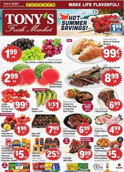 Tony's Fresh Market weekly ad from Wednesday 07/22