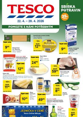 Tesco leták od středy 22.04.