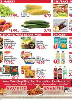 Martin's Super Markets weekly ad from Sunday 05/31