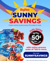 Hy Vee - Sunny Savings Online Fuel Saver