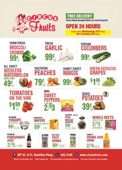 Circus Fruits weekly ad from Wednesday 05/27