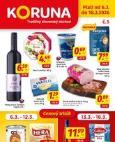 Koruna leták platný od piatku 06.03.