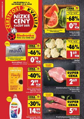 Biedronka leták platný od štvrtka 11.06.