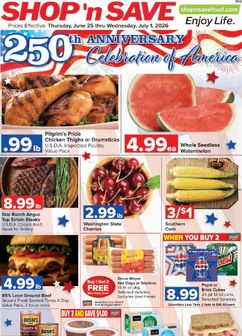 Shop & Save Market weekly ad from Thursday 06/25