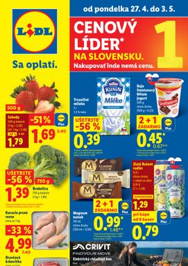 Lidl leták platný od pondelka 27.04.
