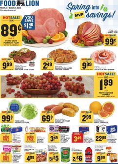 Food Lion weekly ad from Wednesday 03/25