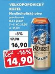 Velkopopovický Kozel nealkoholické pivo 0,5 l