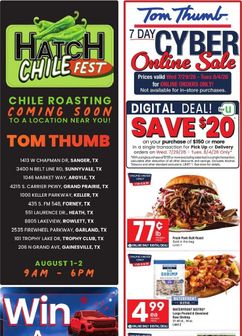 Tom Thumb weekly ad from Wednesday 07/29