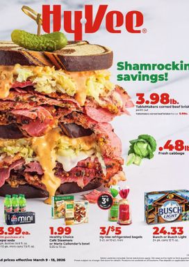 Hy Vee weekly ad from Monday 03/09