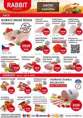 Řeznictví RABBIT leták od pondělí 20.04.