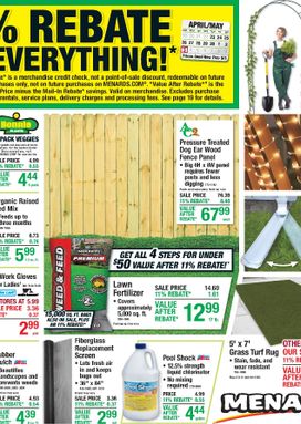 Menards weekly ad from Thursday 04/23