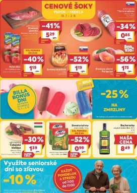 Billa leták platný od stredy 29.07.