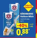 BÄRENMARKE Haltbare Milch 1l im Angebot