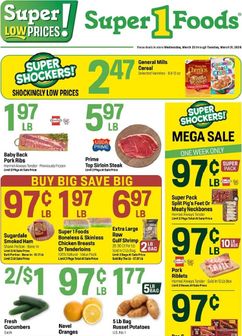 Super 1 Foods weekly ad from Wednesday 03/25